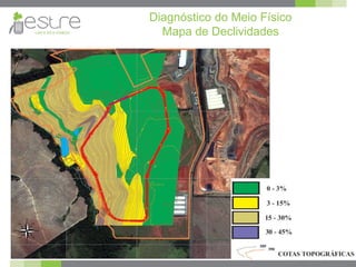 Diagnóstico do Meio Físico
Mapa de Declividades
 