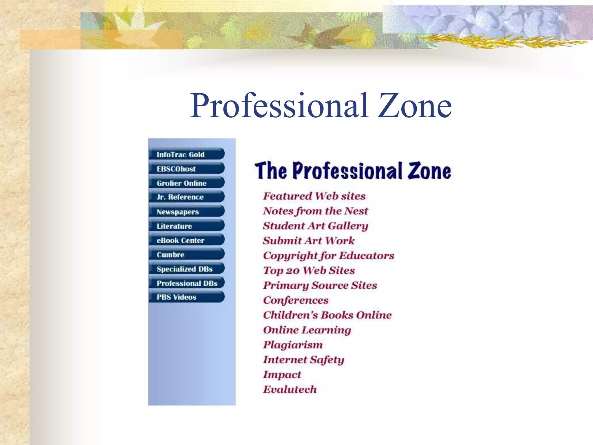 Media/Technology Zone