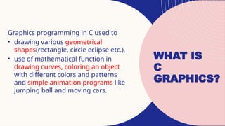 Graphics Using C Programming Language to | PPTX
