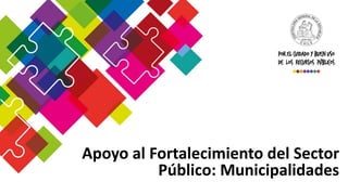 Apoyo al Fortalecimiento del Sector
Público: Municipalidades
 