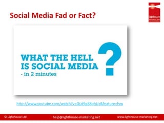 http://www.youtube.com/watch?v=QLd9q88ohUs&feature=fvwSocial Media Fad or Fact?