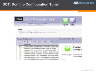 DCT. Domino Configuration Tuner 