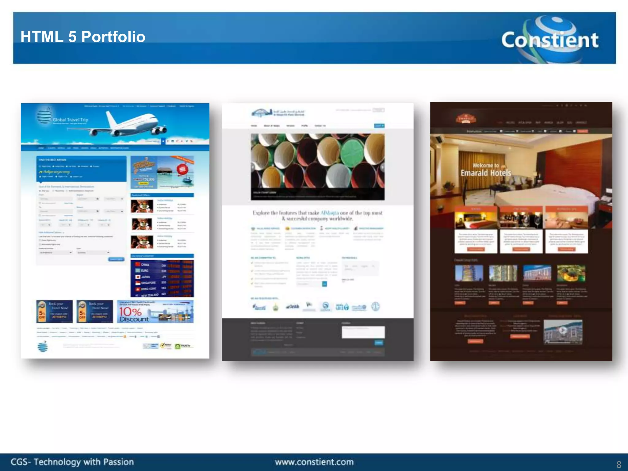 HTML 5 Portfolio




                   8
 