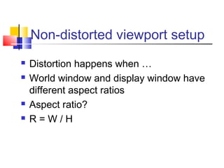 Computer Graphics Viewport computer graphics | PPT