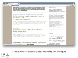 DSpace at ILRI: A semi-technical overview of “CGSpace”