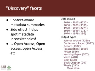 DSpace at ILRI: A semi-technical overview of “CGSpace”