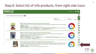 25
Step 6: Select list of info products, from right side icons
side icon
 