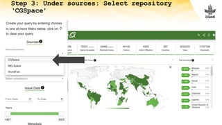 CGSpace and PRMS Information Session