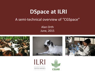 A semi-technical overview of “CGSpace”
DSpace at ILRI
Alan Orth
June, 2015
 