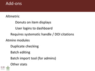 CGSpace Update, 2015–2016