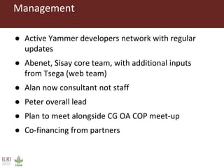 CGSpace Update, 2015–2016