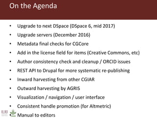 CGSpace Update, 2015–2016