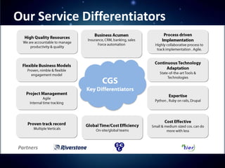 Our Service Differentiators



                 o




Partners
 