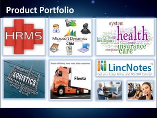 Product Portfolio



                    o
 