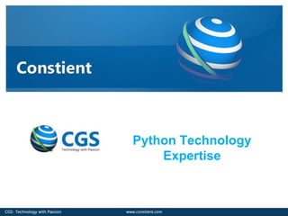 Python Technology
Expertise
 