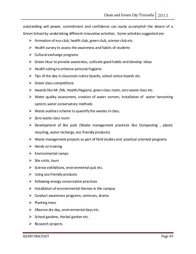 Essay on how to keep your city clean and green picture