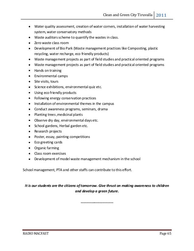 My city clean city essay picture