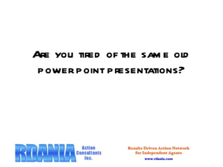 Are you tired of the same old power point presentations? 