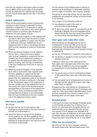Pd Insurance Sample CGU Business Pack PDS (Product Disclosure Statement / Policy Wording) | PDF