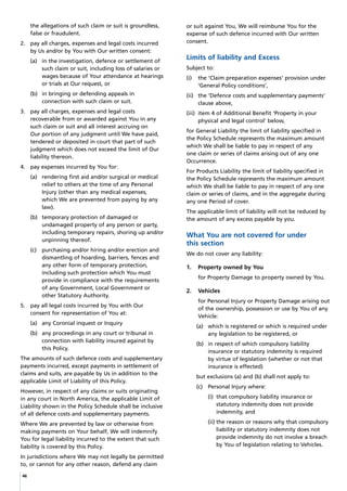 Pd Insurance Sample CGU Business Pack PDS (Product Disclosure Statement / Policy Wording) | PDF