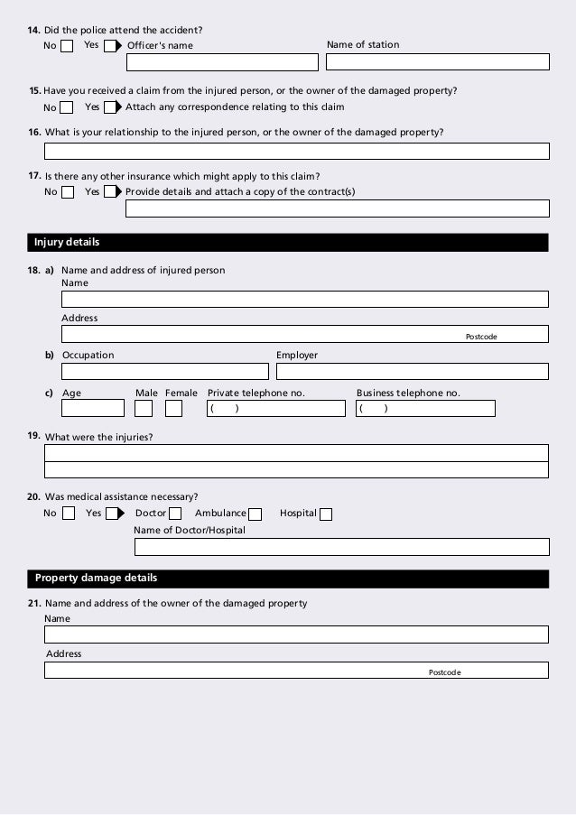 cgu liability incident report form what is incident report form