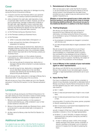 Pd Insurance Sample CGU Padlock PDS (Product Disclosure Statement / Policy Wording) | PDF