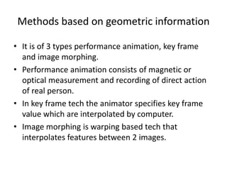 cgvr ppt key frame animation computer . | PPT