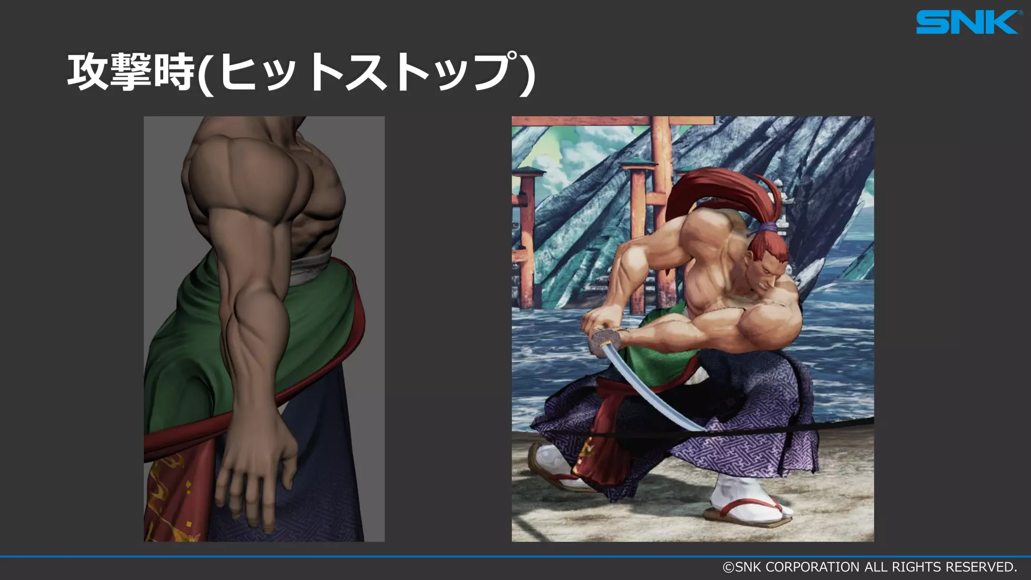 ©SNK CORPORATION ALL RIGHTS RESERVED.
攻撃時(ヒットストップ)
 