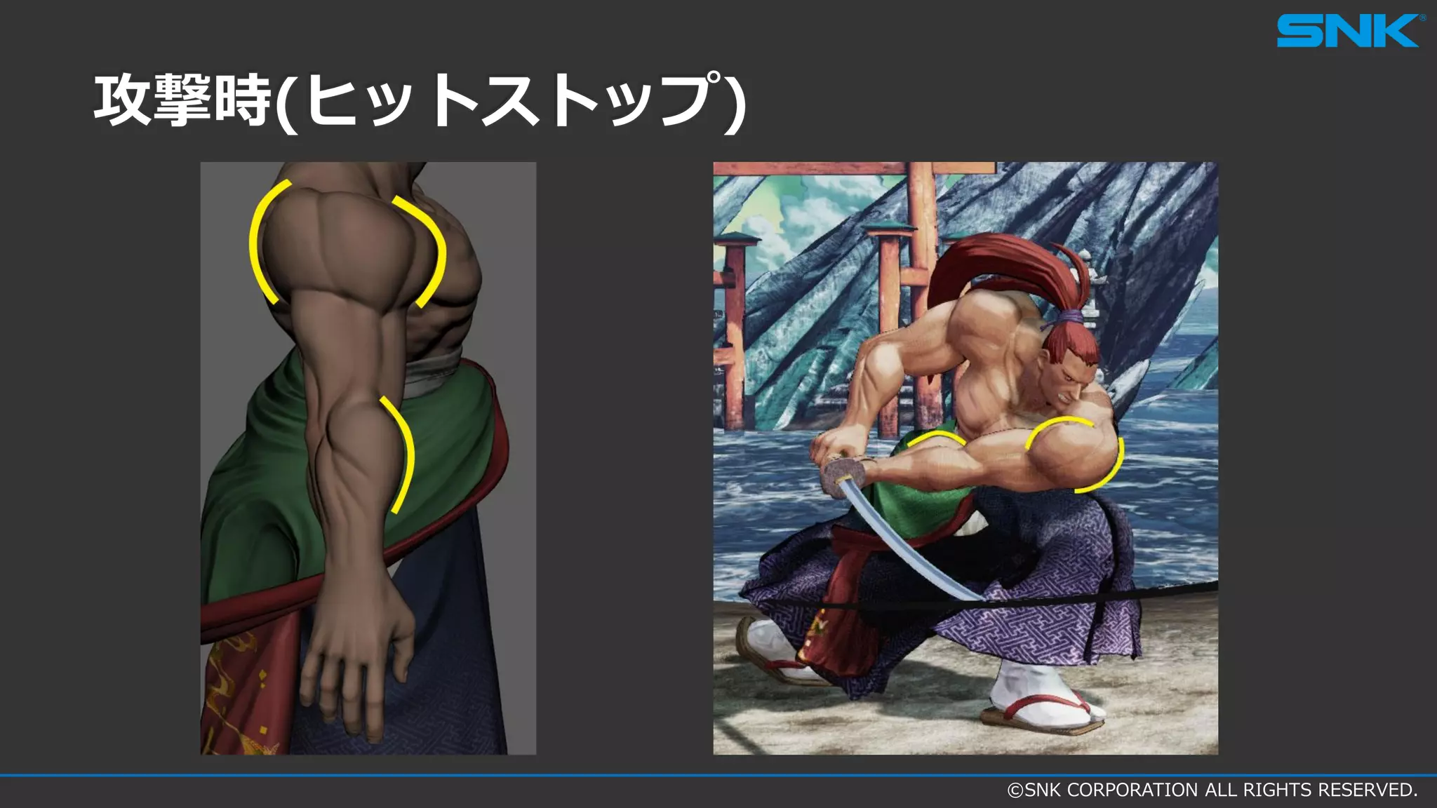 ©SNK CORPORATION ALL RIGHTS RESERVED.
攻撃時(ヒットストップ)
 