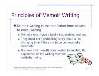 Your Life as a Story: Memoir Writing 101 | PDF