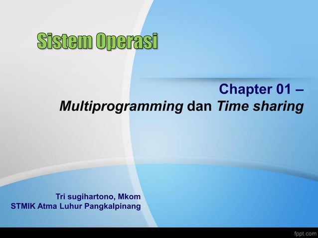 MultiProgramming and Time Sharing | PDF
