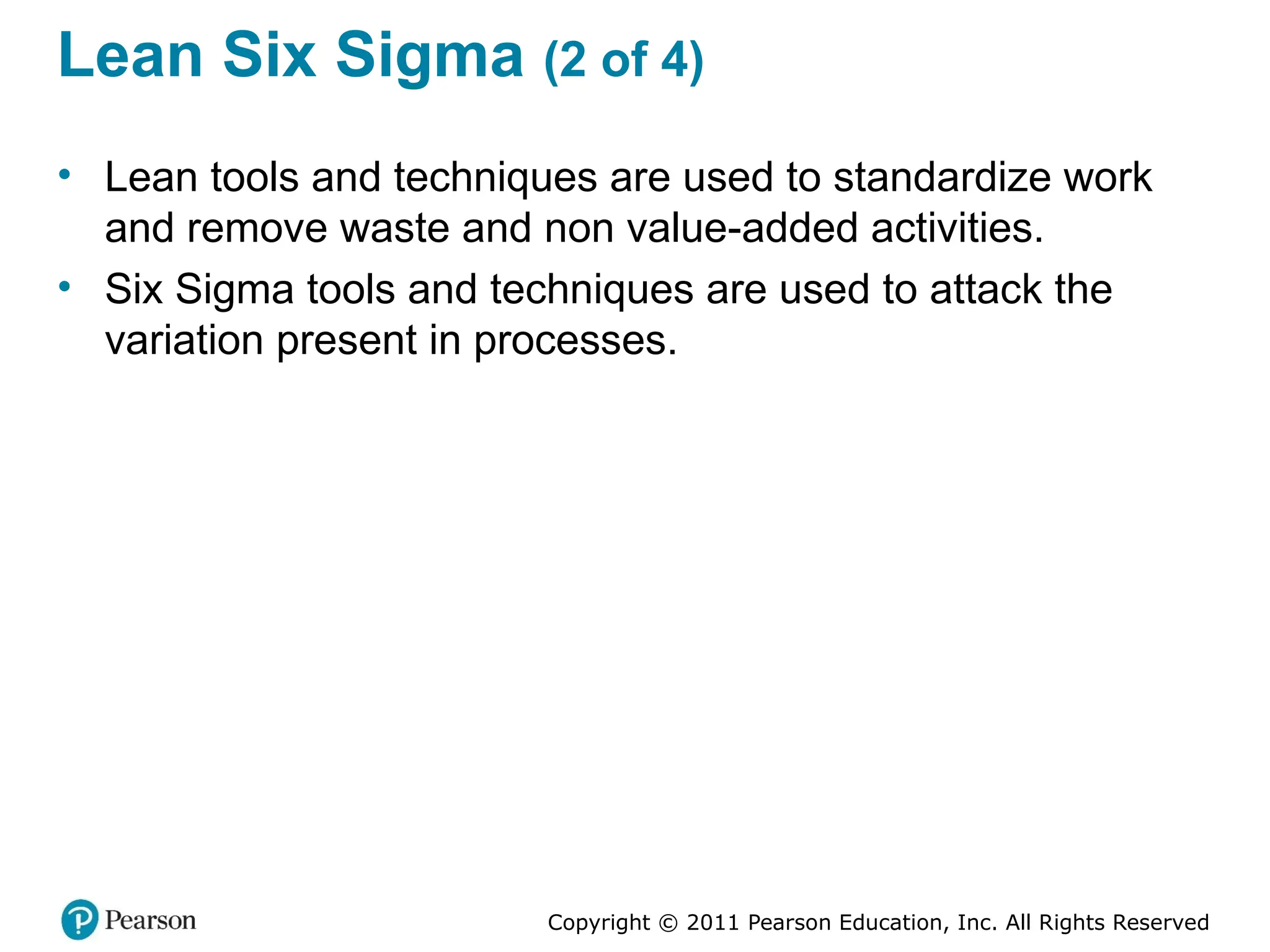 lean six sigma Methodology and Techniques | PPTX