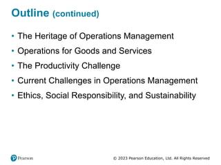 Chapter 1 Operations Management: Sustainability and Supply chain | PDF