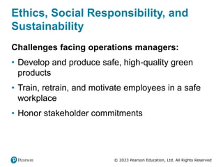 Chapter 1 Operations Management: Sustainability and Supply chain | PDF