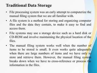 Chapter-1 Introduction to Database Management Systems | PPTX