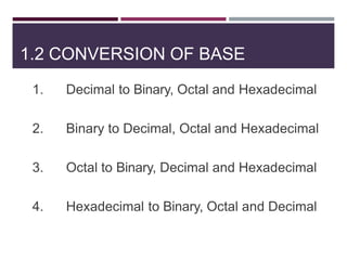 ch-01numbersystems computer fundamentals | PPTX