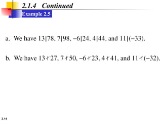 2.14
Example 2.5
2.1.4 Continued
 