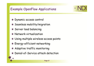 Ch 02 --- sdn and openflow architecture | PDF