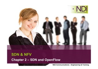 NDI Communications - Engineering & Training
SDN & NFV
Chapter 2 – SDN and OpenFlow
 