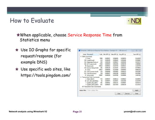 lesson 7- Network analysis Using Wireshark - advanced statistics tools ...