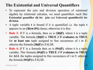 Chapter-7 Relational Calculus | PPTX