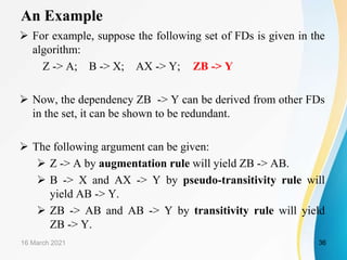 Zb Algorithms Chapter-8 Relational Database Design | PPTX
