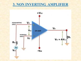 3. NON INVERTING AMPLIFIER
 