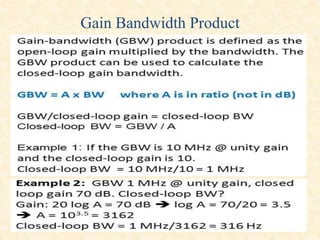 Gain Bandwidth Product
 