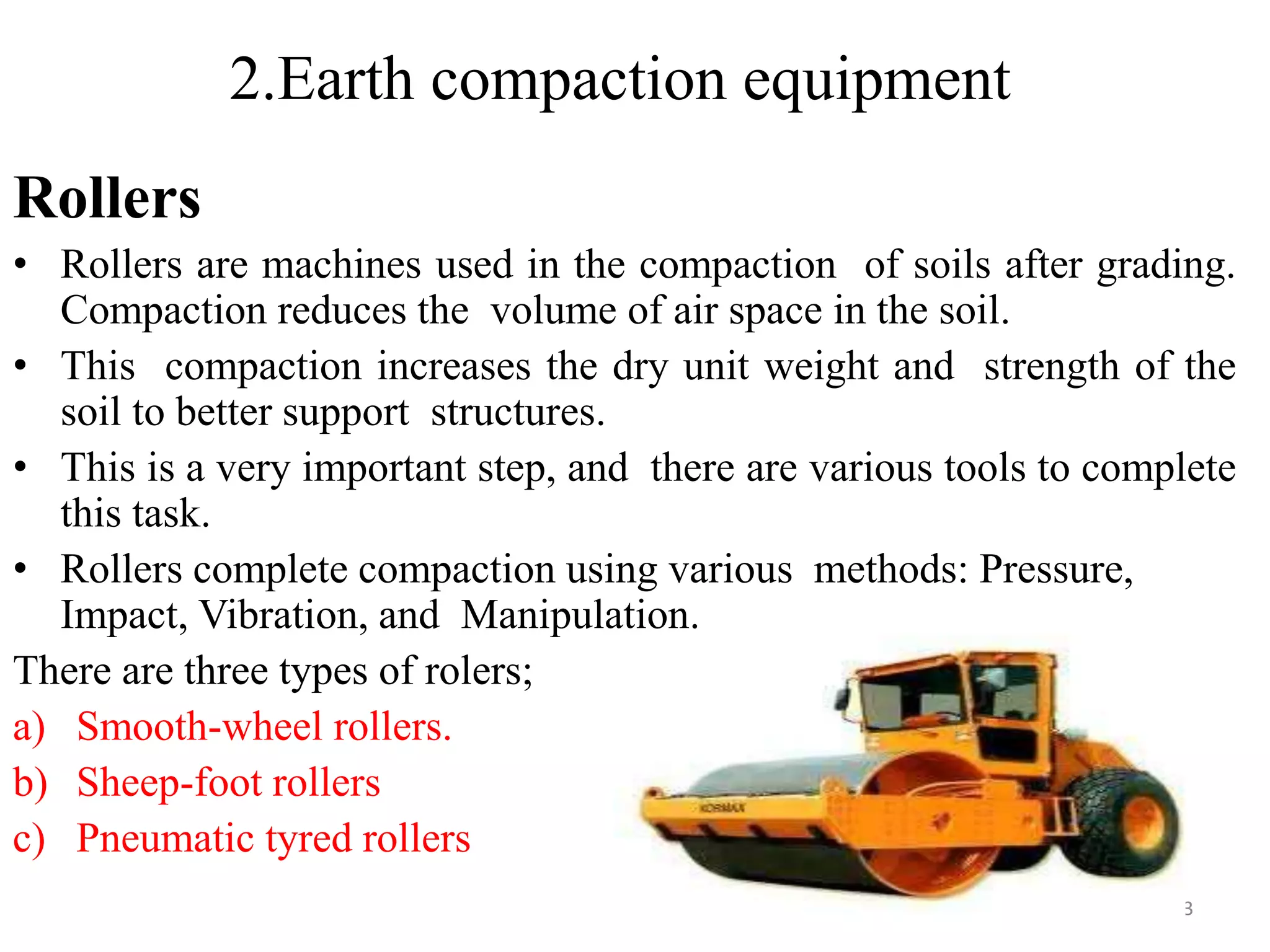 Classification of heavy duty and construction equipment | PPTX