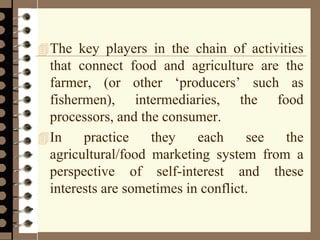 Introduction to agricultural marketing process | PDF