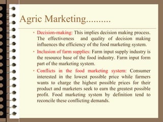 Introduction to agricultural marketing process | PDF