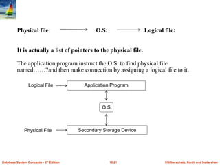 Physical File Examples Ch 1-final-file organization from korth | PPT