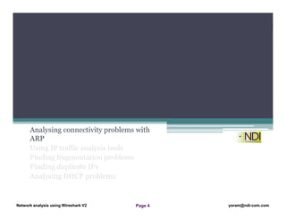 Network Analysis Using Wireshark -10- arp and ip analysis | PDF