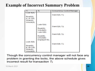 Example of Incorrect Summary Problem
16 March 2021 48
 